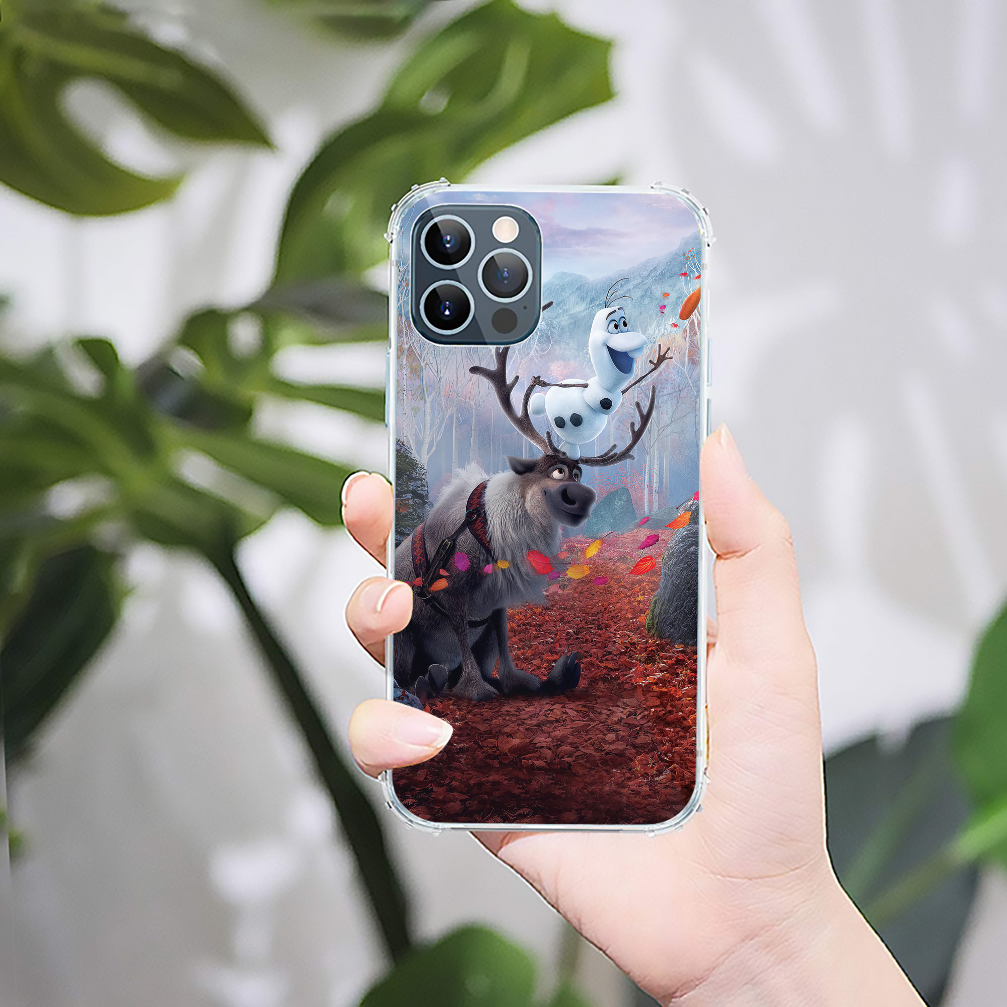 （画像用） アナと雪の女王 アンナ エルサ Frozen Anna Elsa 【iPhone 12シリーズ対応】透明スマホケース（クリアソフトケース）